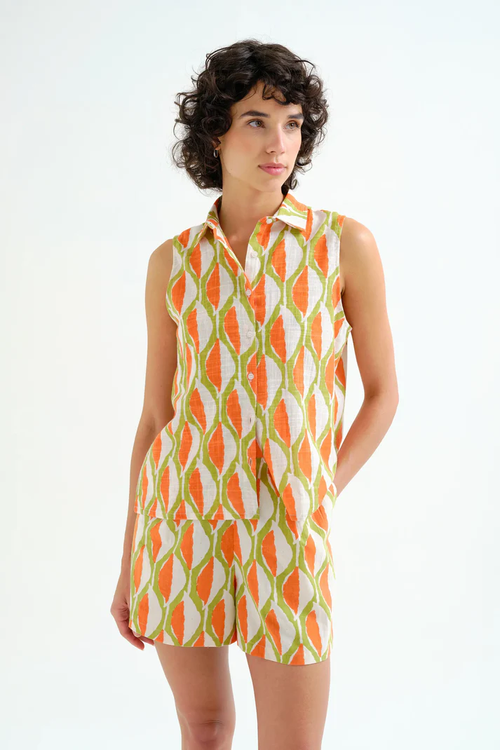 Camisa Compañía Fantástica con estampado Aloe