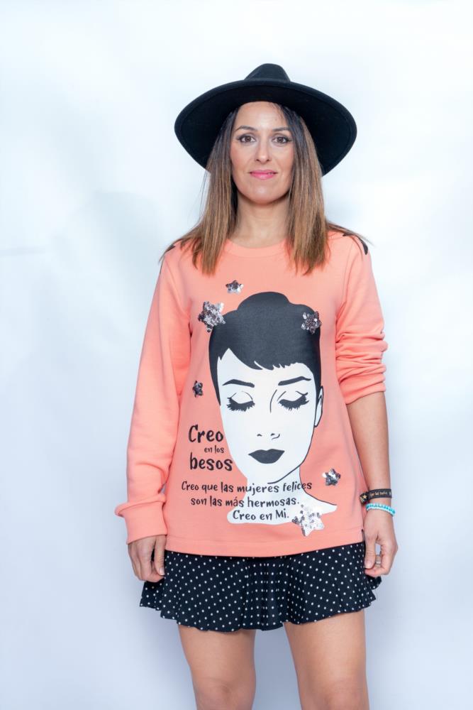 SUDADERA AUDREY CORAL