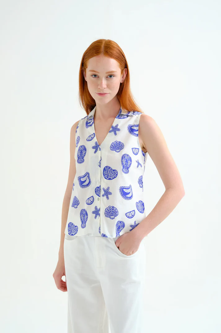 Camisa Compañía Fantástica con estampado Lobster
