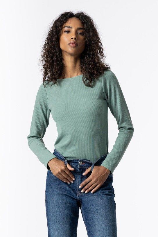 CAMISETA DE MANGA LARGA GRAY VERDE
