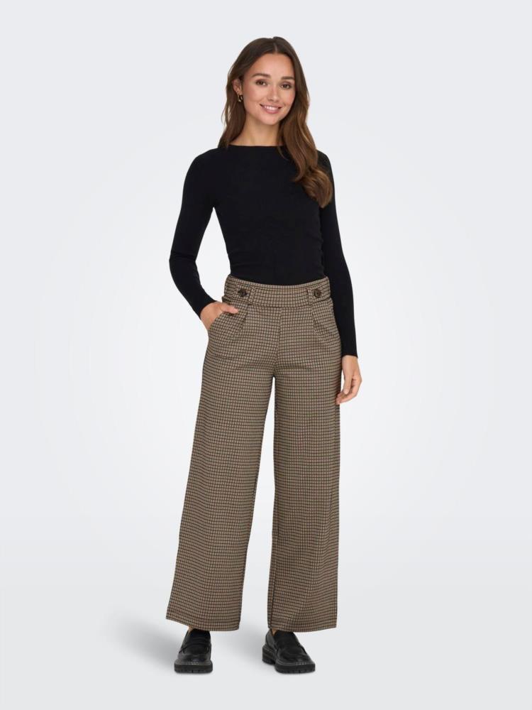 PANTALON JDY GEGGO WIDE CUADROS