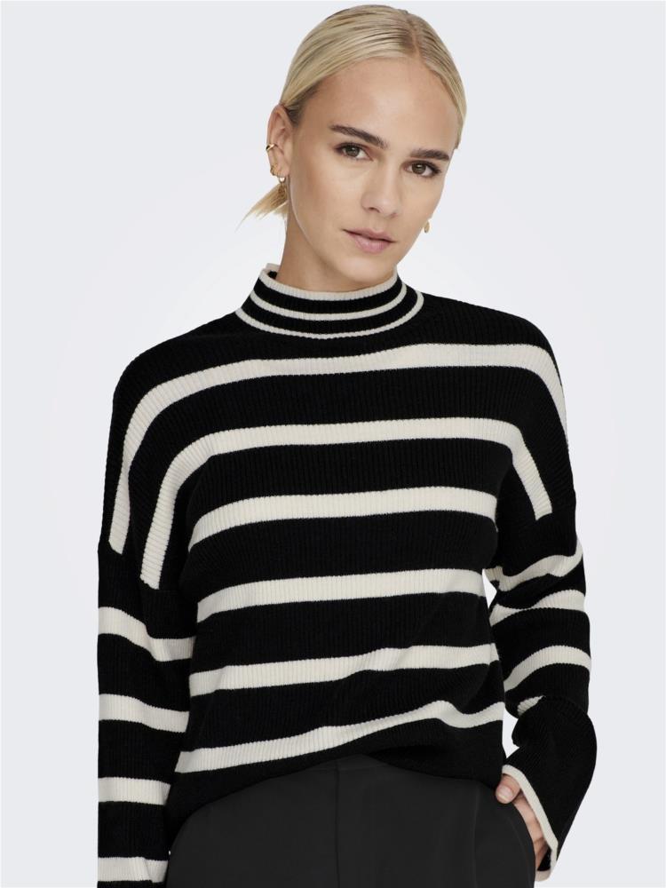 JERSEY ONLY ONLIBI NEGRO BLANCO