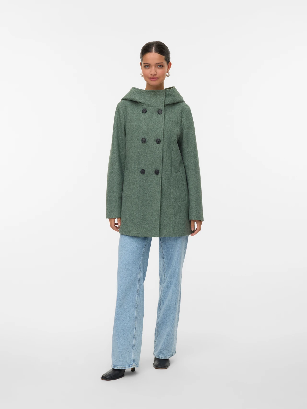 Abrigo Vero Moda Vmfotuneshila verde