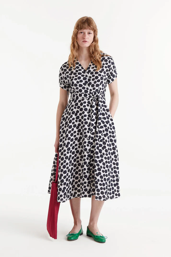 VESTIDO MIDI ESTAMPADO TERRAZO