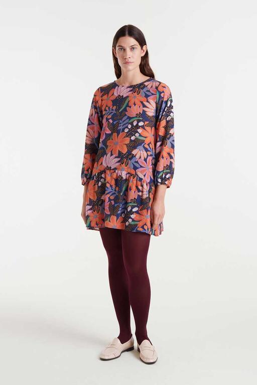 Vestido corto Compañía Fantástica estampado 
