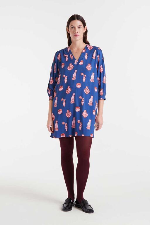 Vestido corto Compañía Fantástica estampado 