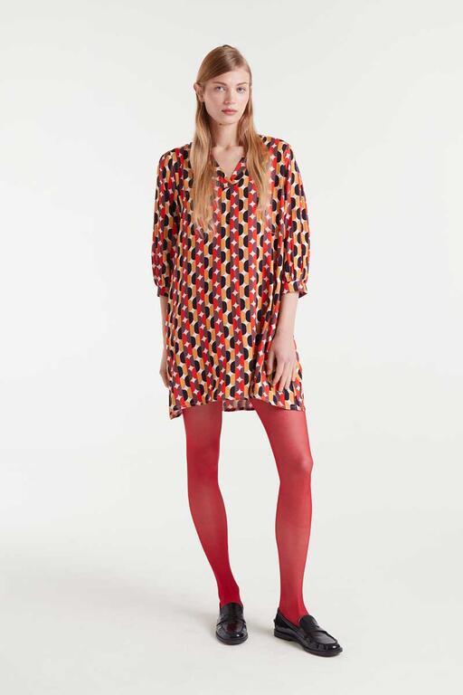 Vestido corto Compañía Fantástica estampado 