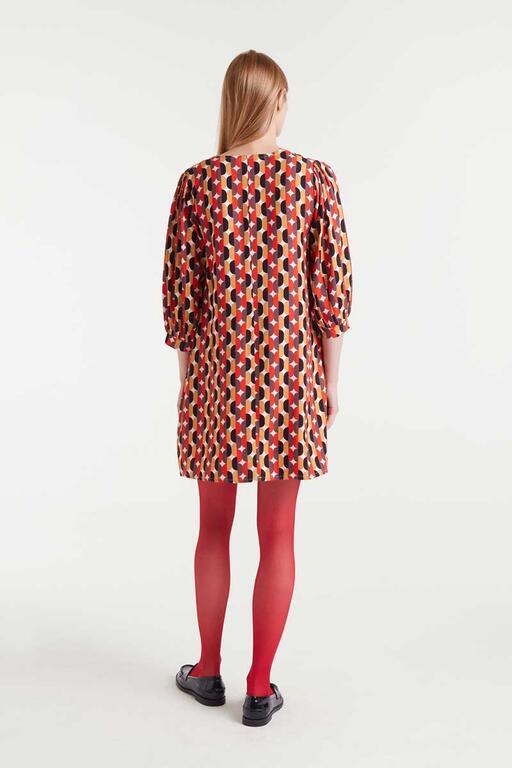 Vestido corto Compañía Fantástica estampado 