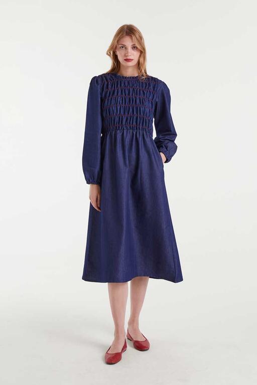 Vestido midi vaquero Compañía Fantástica 