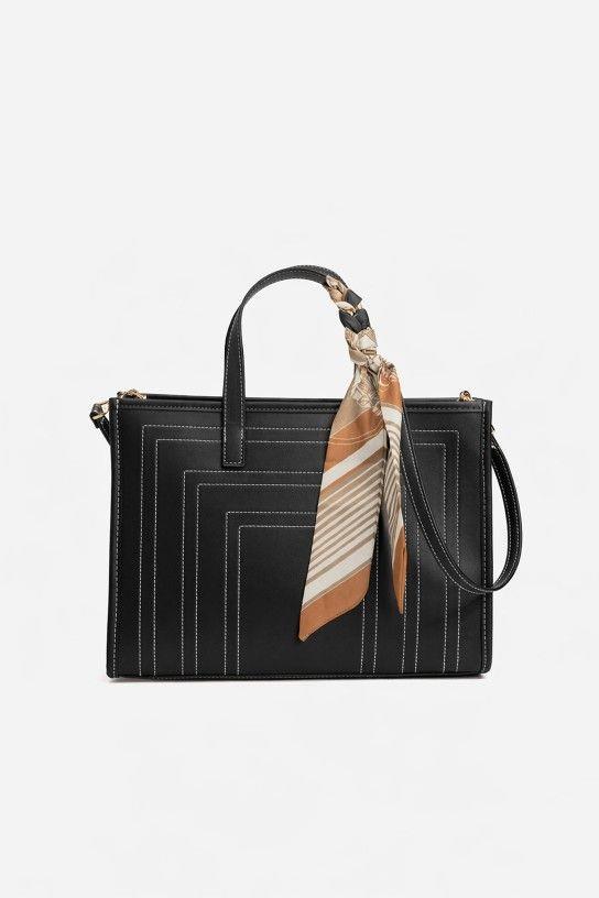 Bolso Vilanova asa pañuelo negro