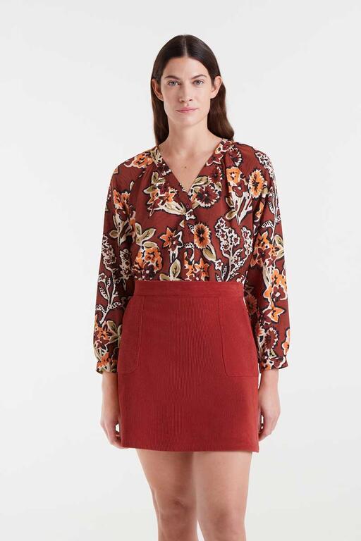 Camisa Compañía Fantástica estampado floral