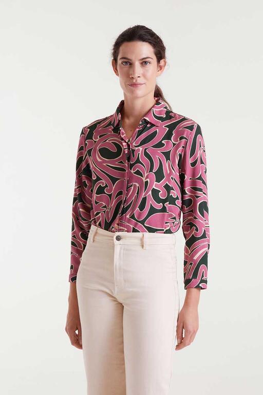 Camisa Compañía Fantástica estampado geometrico