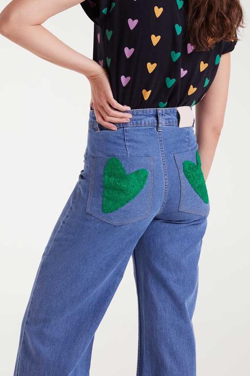 Pantalón vaquero Compañía Fantástica  corazon
