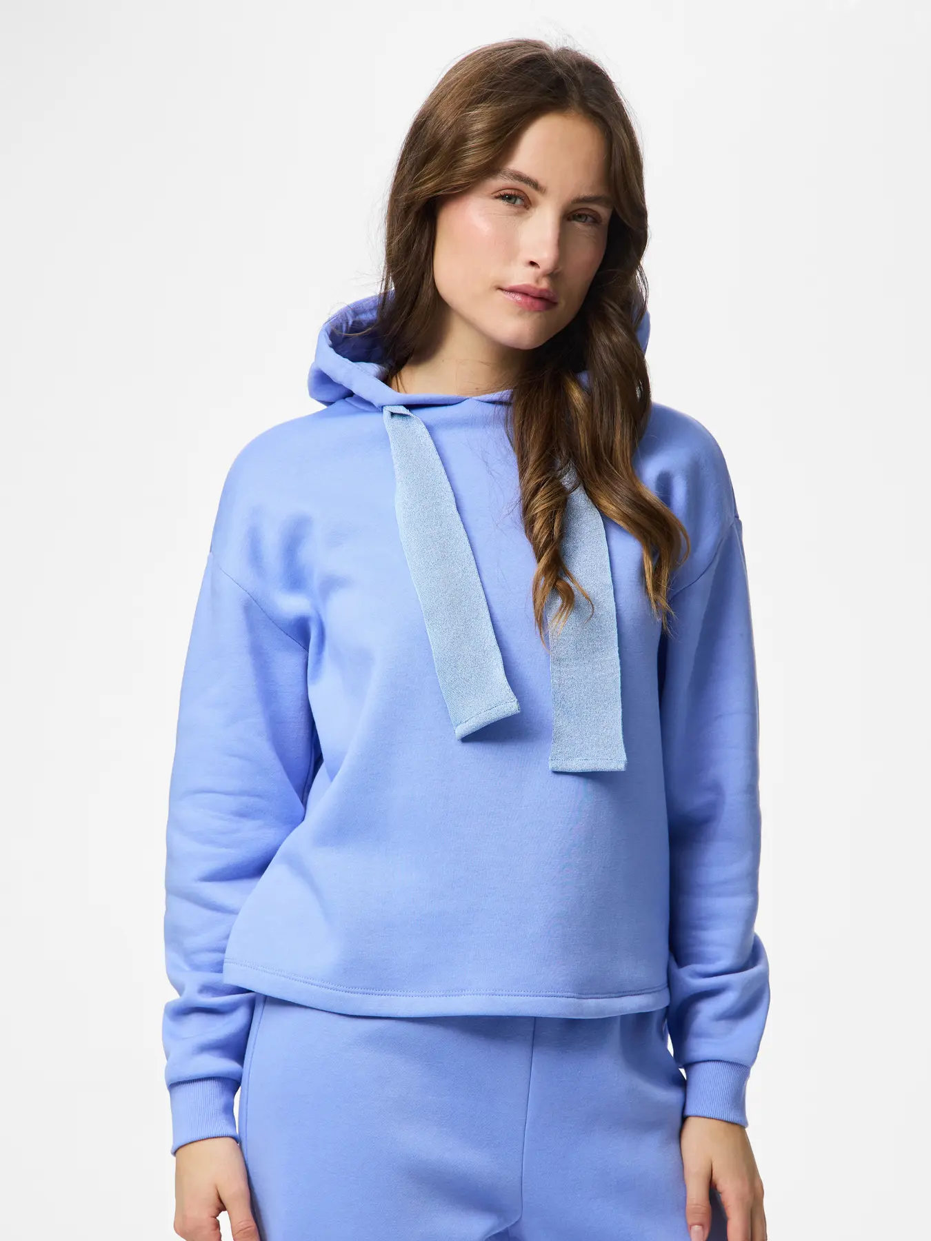 Sudadera Pieces Pcchilli ls glitter malva