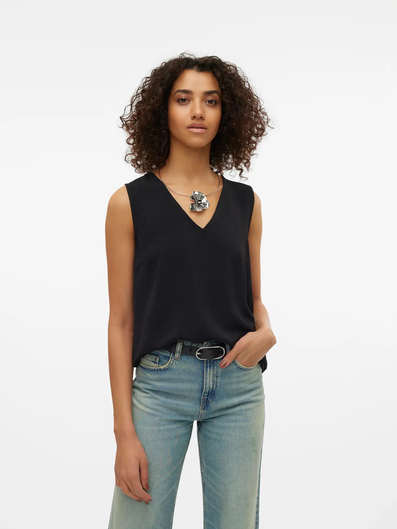 Top Vero Moda Malva negro