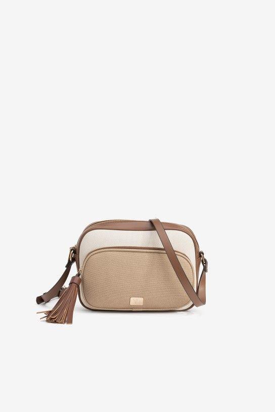 Bolso Vilanova bandolera crudo beige