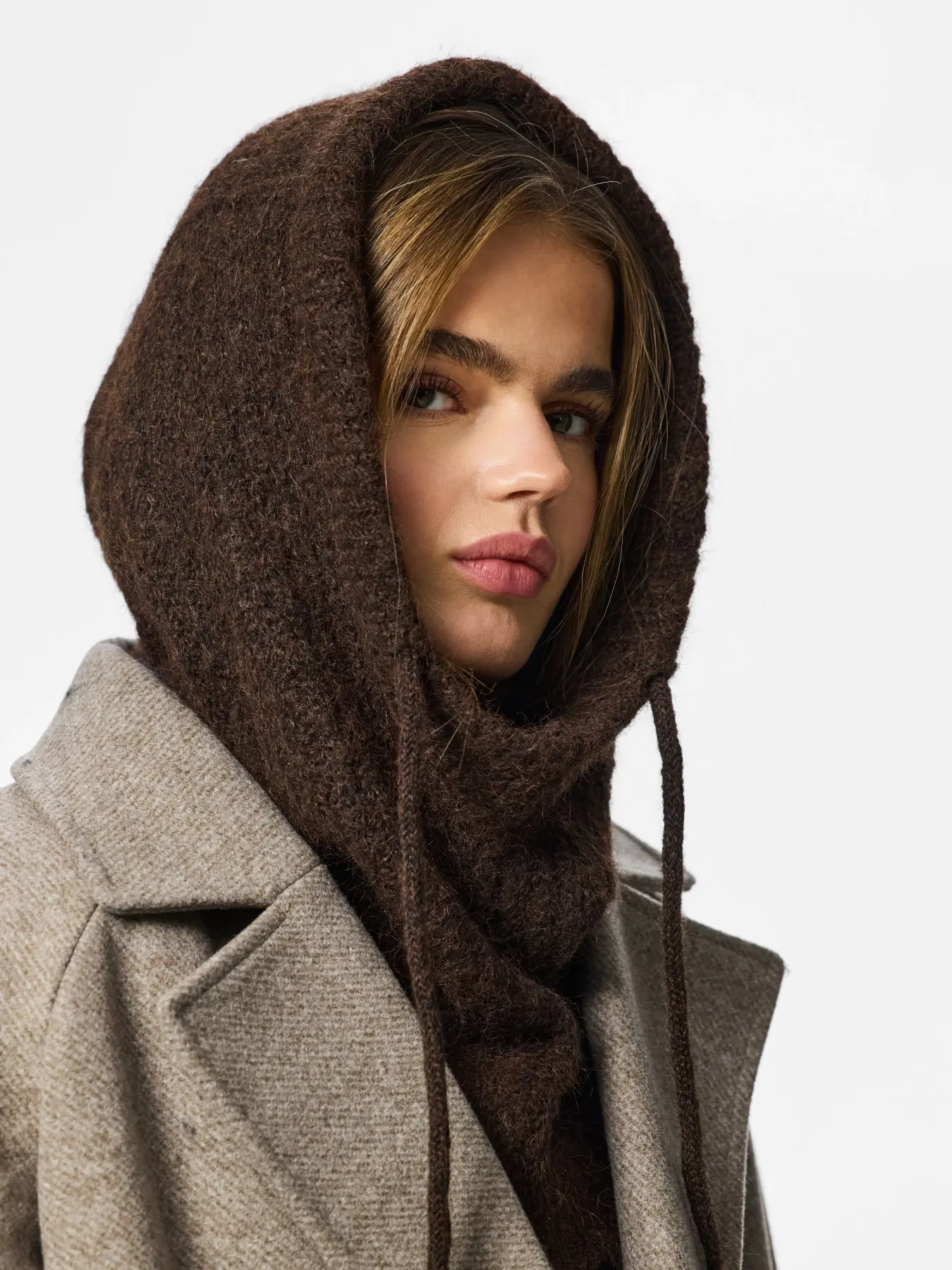 Balaclava Pieces Pcnambi marrón