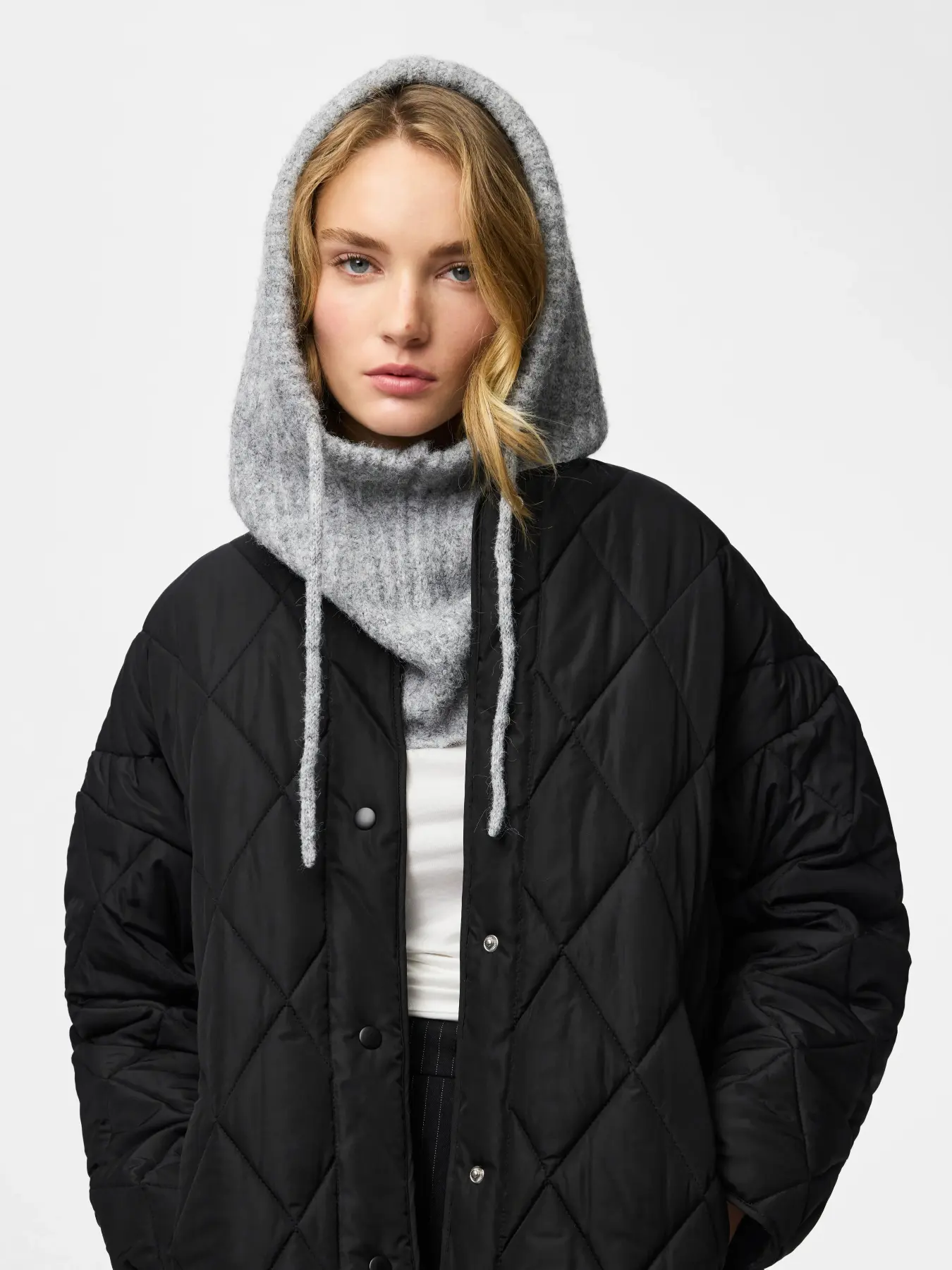 Balaclava Pieces Pcnambi gris