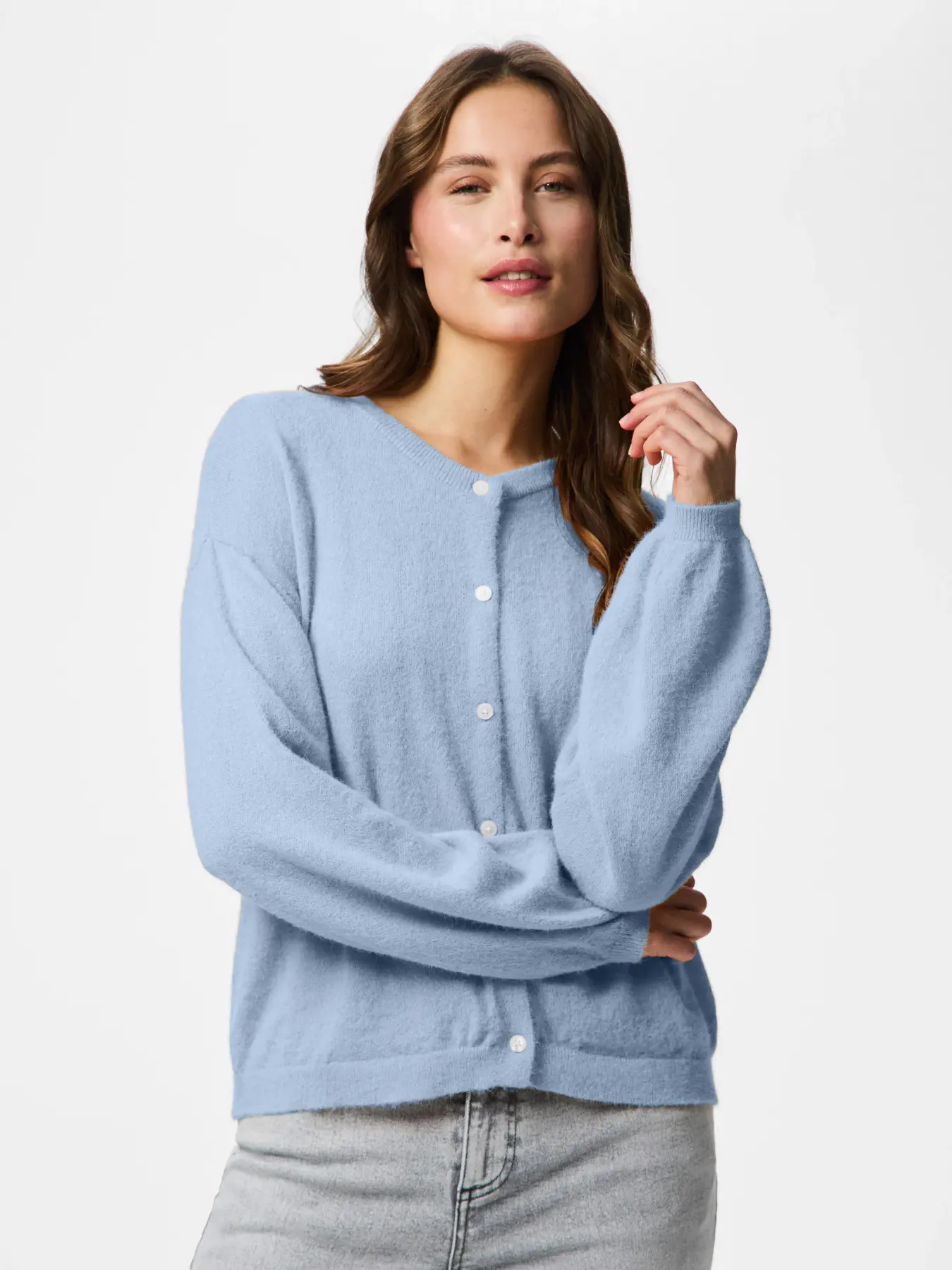 Cardigan Pieces Pcnaomi azul