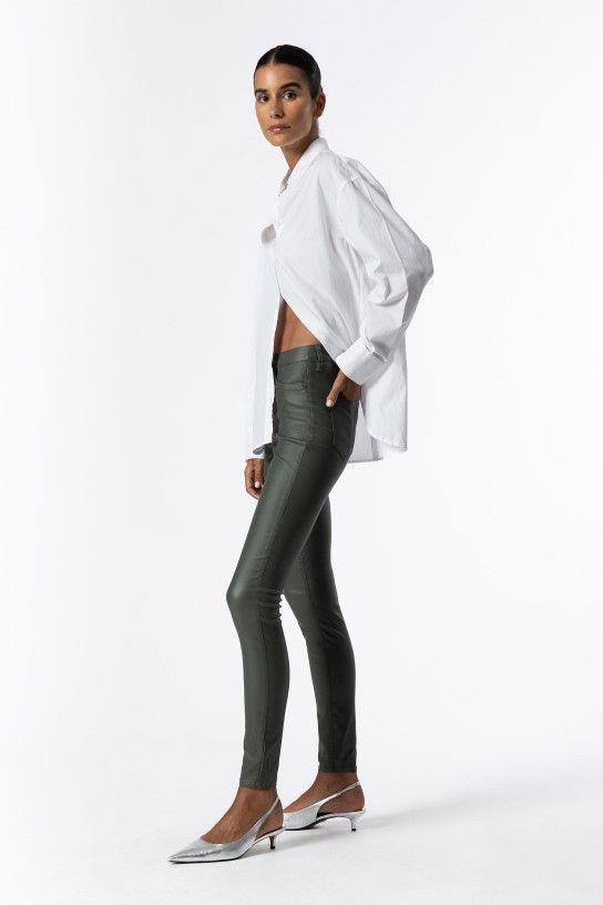 PANTALÓN ENCERADO LAUREN 238 VERDE
