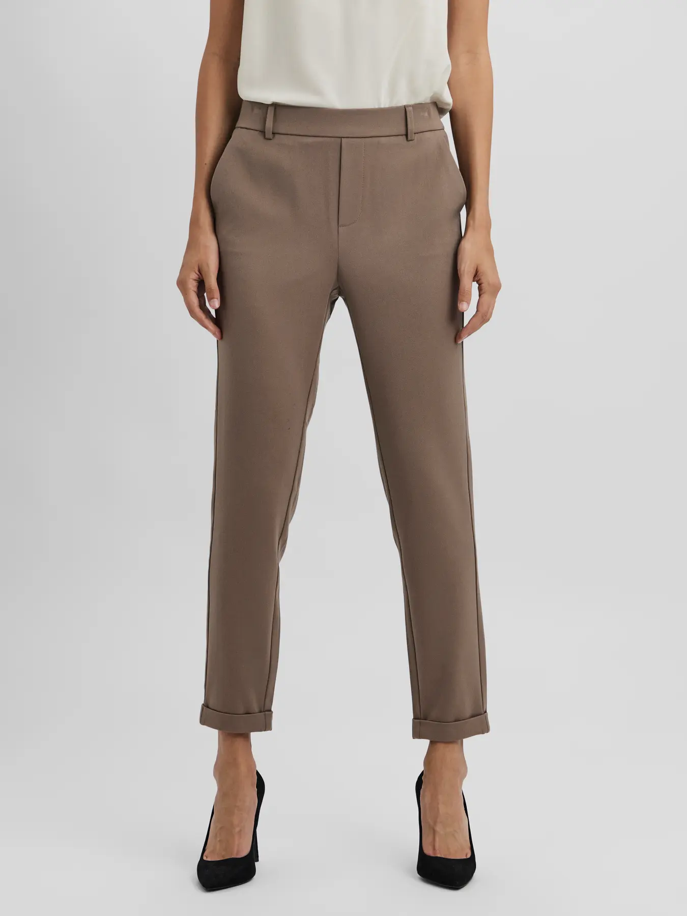 Pantalón VMmaya MW loose camel *largo 32"