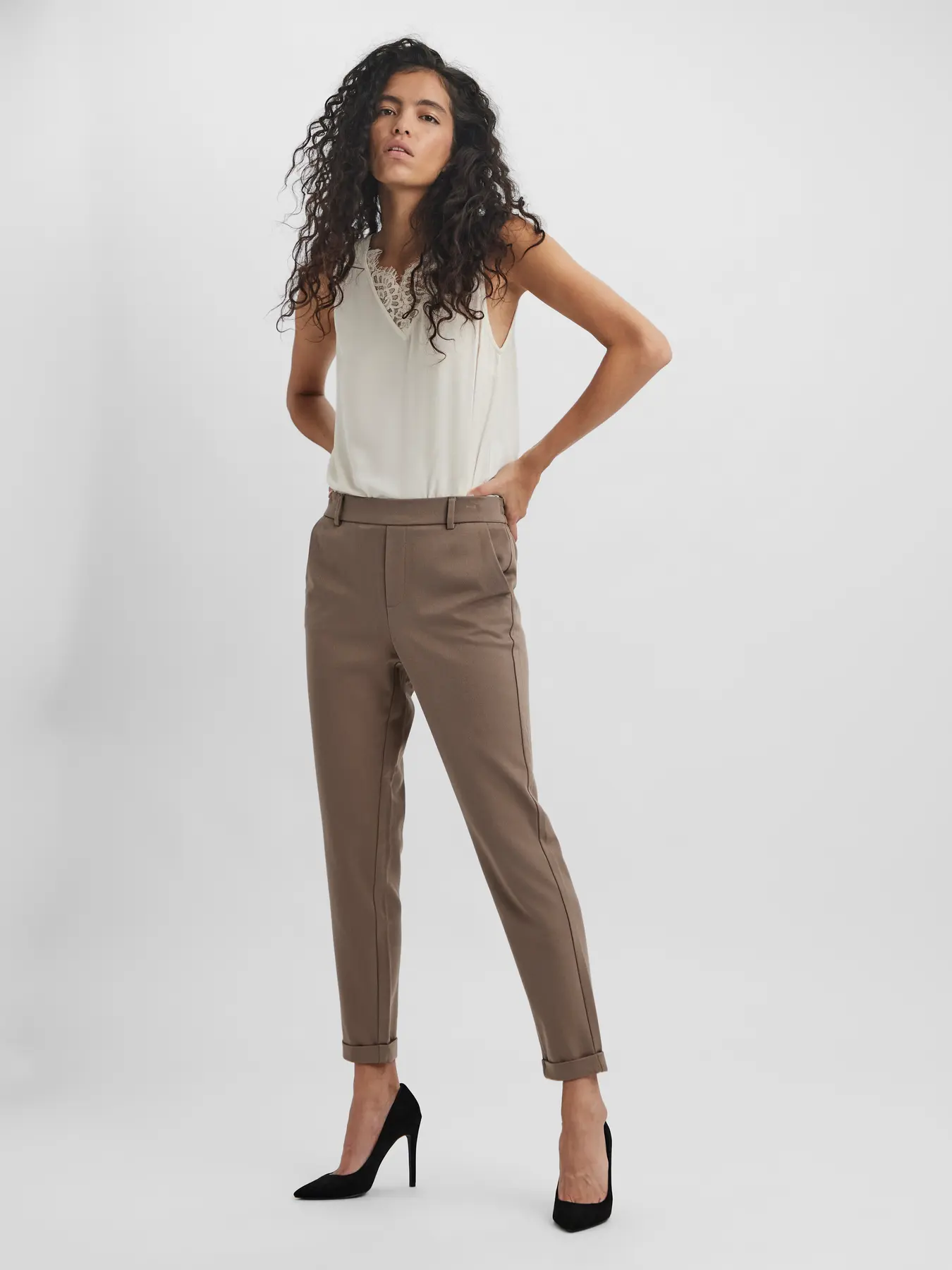PANTALON VMMAYA MW LOOSE CAMEL