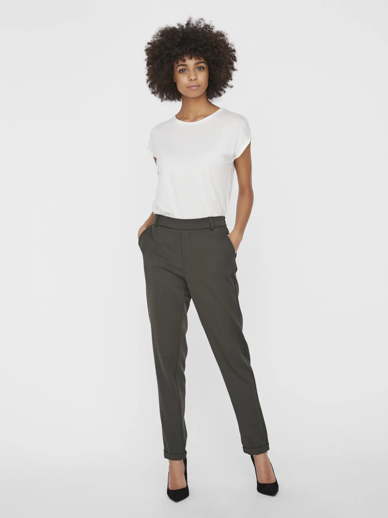 PANTALON VMMAYA MW LOOSE VERDE