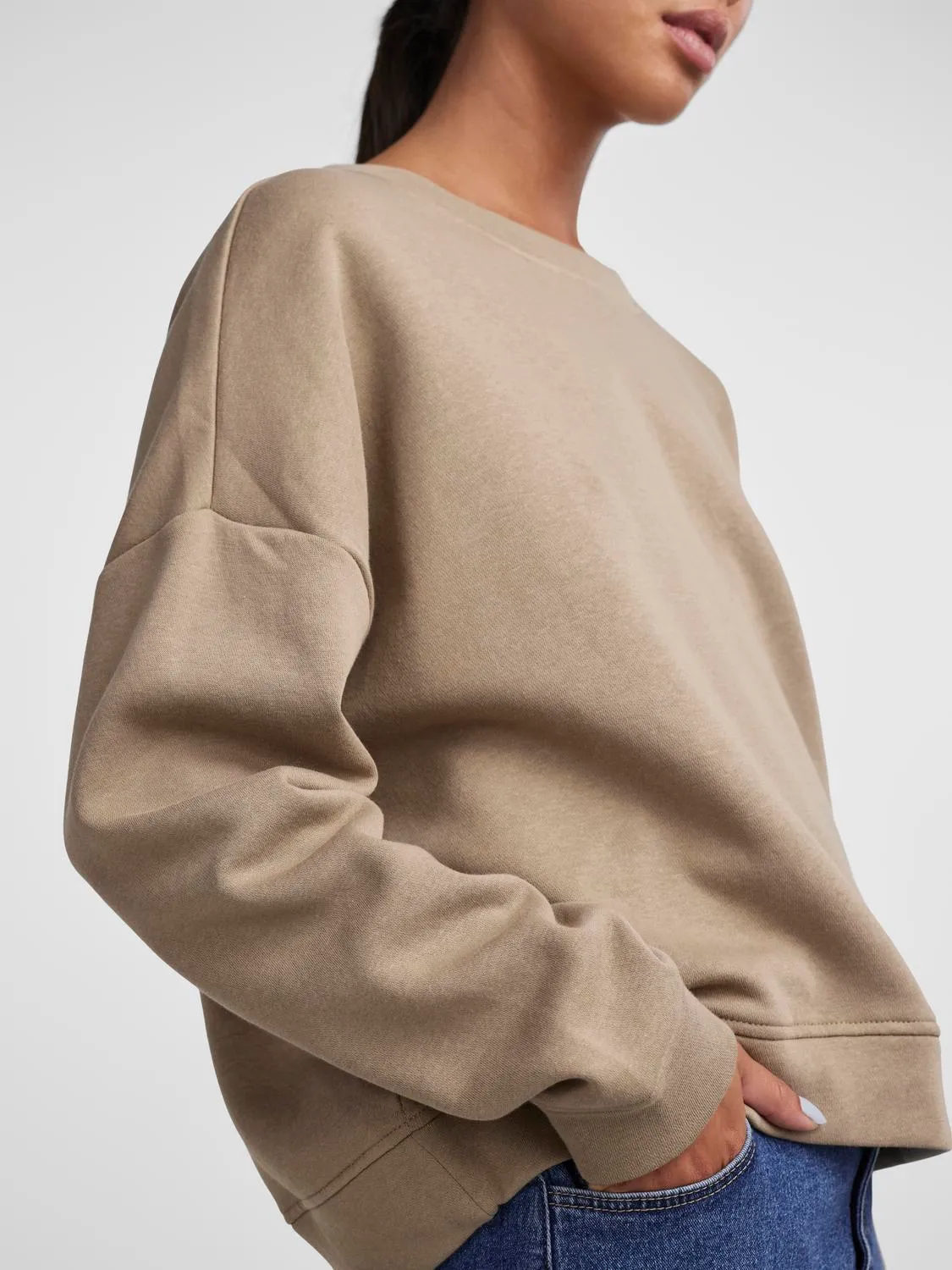 SUDADERA PCCHILLI LS SWEAT CAMEL