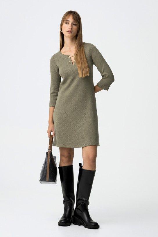 Vestido Tiffosi Henry verde