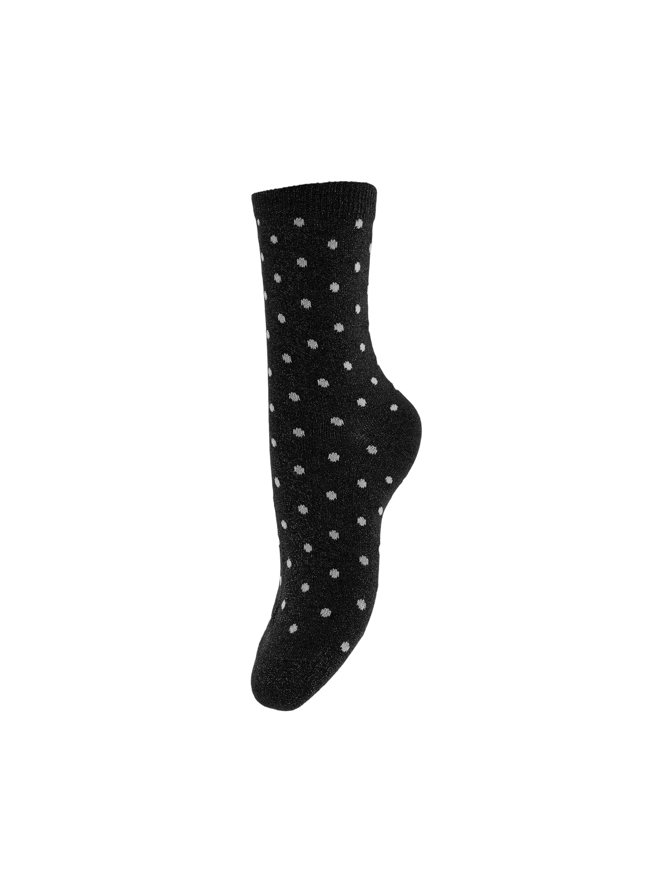 Calcetines Pieces PCsebby glitter negro