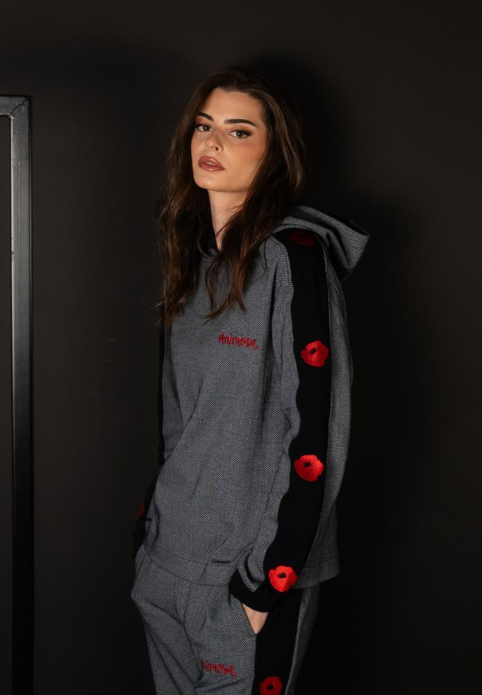 Sudadera Animosa espiguilla Amapolas