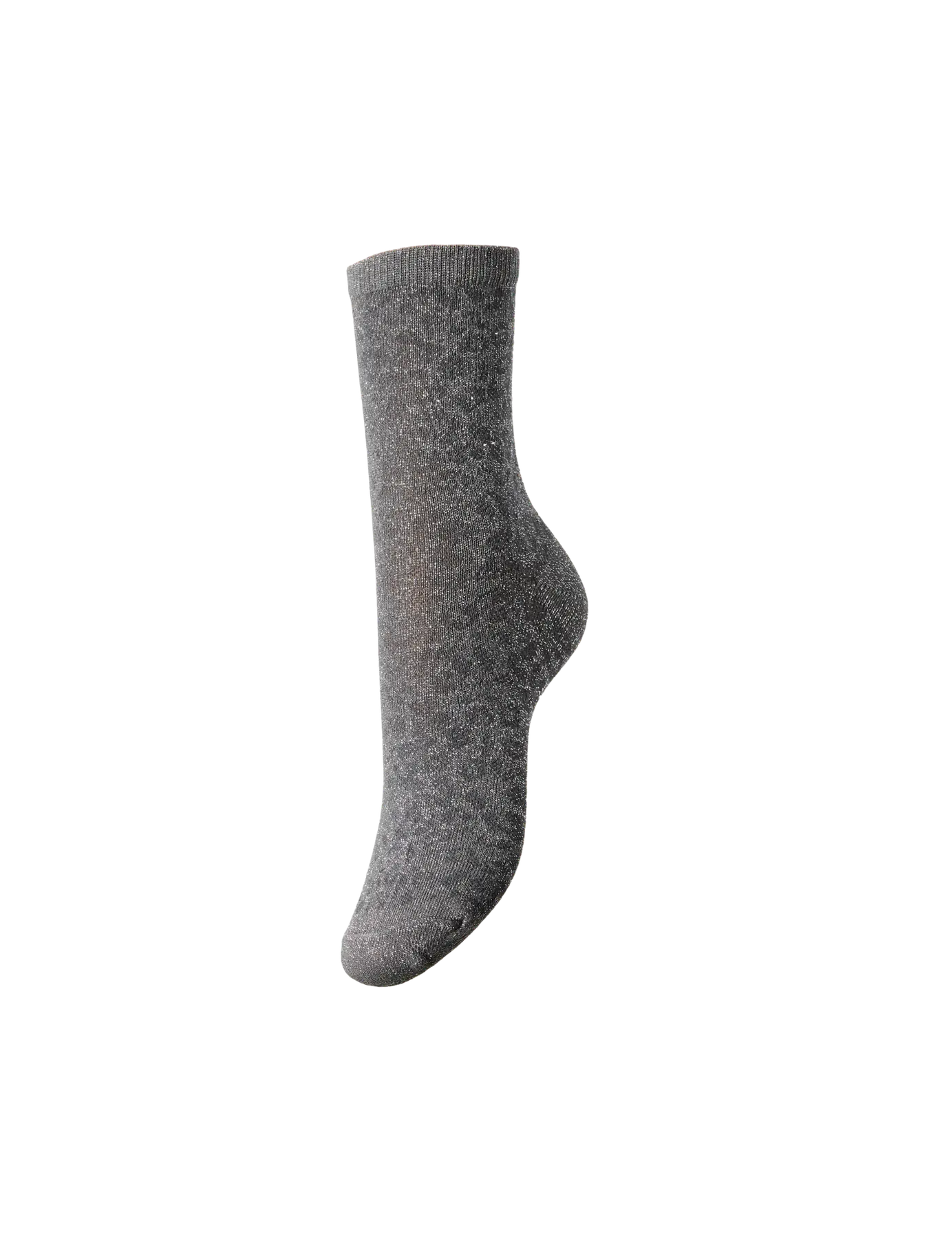 Calcetines Pieces PCsebby glitter leopardo gris