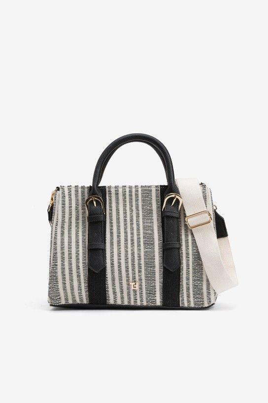 BOLSO  JACQUELINE NEGRO BLANCO