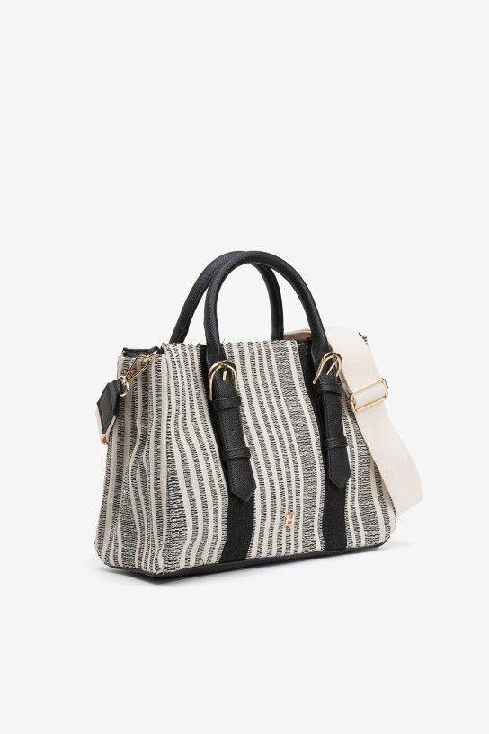 BOLSO  JACQUELINE NEGRO BLANCO