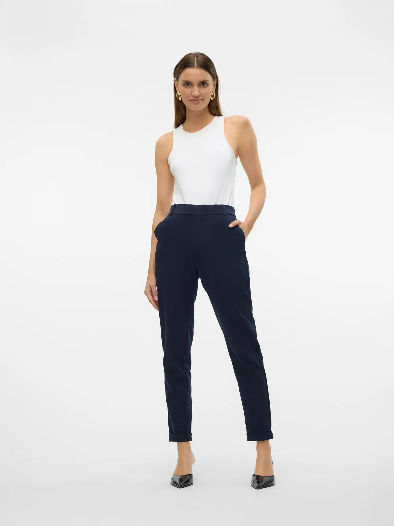 PANTALON VMMAYA MW LOOSE AZUL MARINO