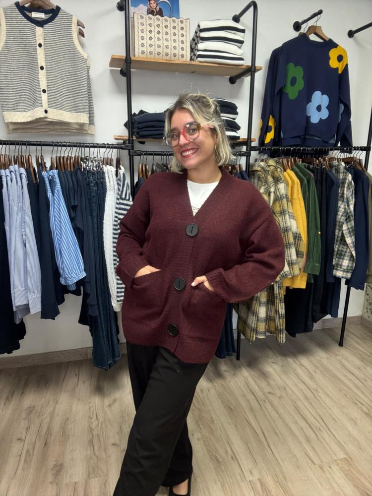 Chaqueta Kiut corta burdeos