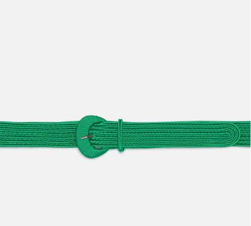 CINTURON TRENZADO VERDE