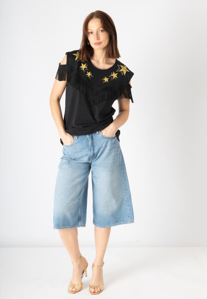 CAMISETA ANIMOSA FLECOS ESTRELLAS