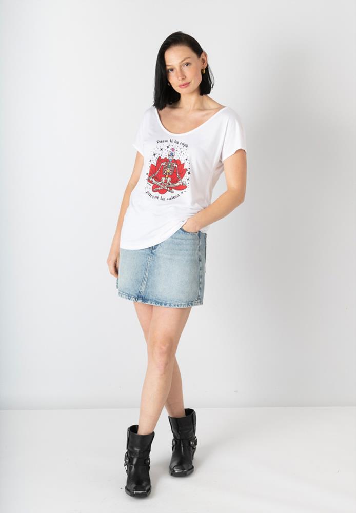 CAMISETA ANIMOSA CHAKRAS ESQUELETO