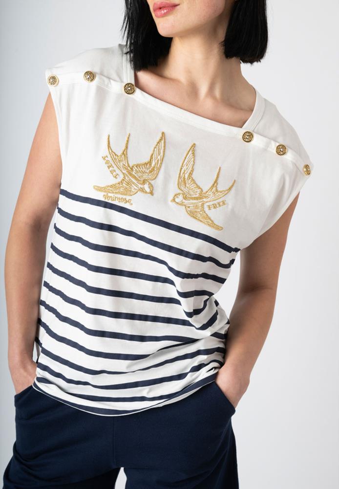 CAMISETA ANIMOSA GOLONDRINAS RAYAS