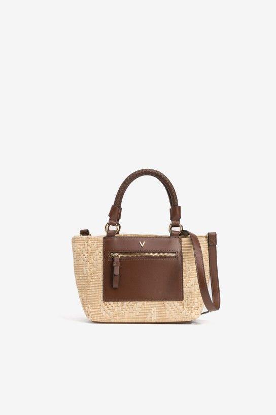 Bolso Vilanova city rafia estampada