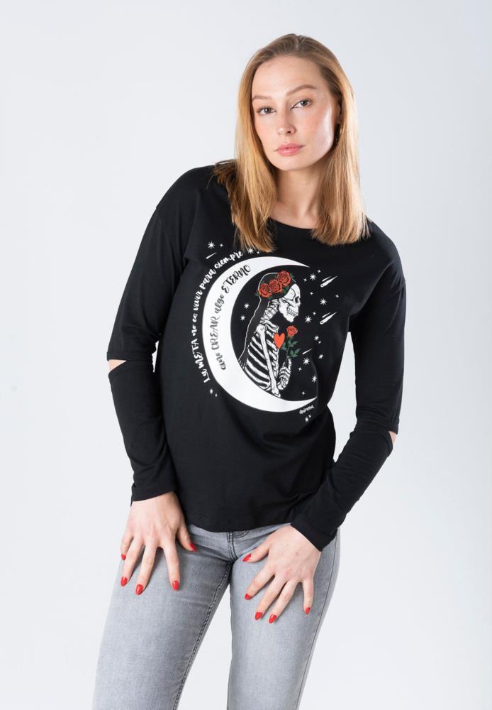 CAMISETA ANIMOSA ALGO ETERNO MANGA LARGA