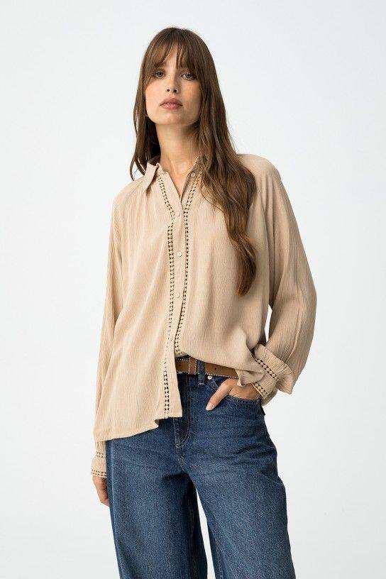 Camisa Tiffosi Zone beige