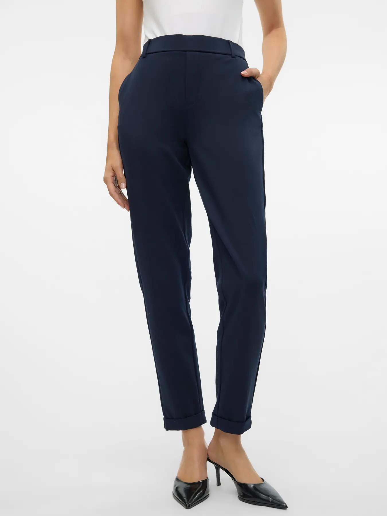 Pantalón VMmaya MW Loose azul marino *largo 30"
